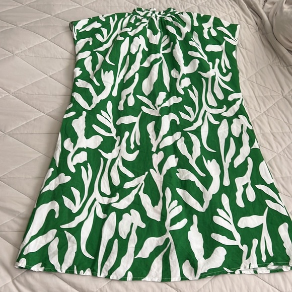 THML Avara Women's Trish Dress size medium Kelly green and pink - Picture 5 of 16